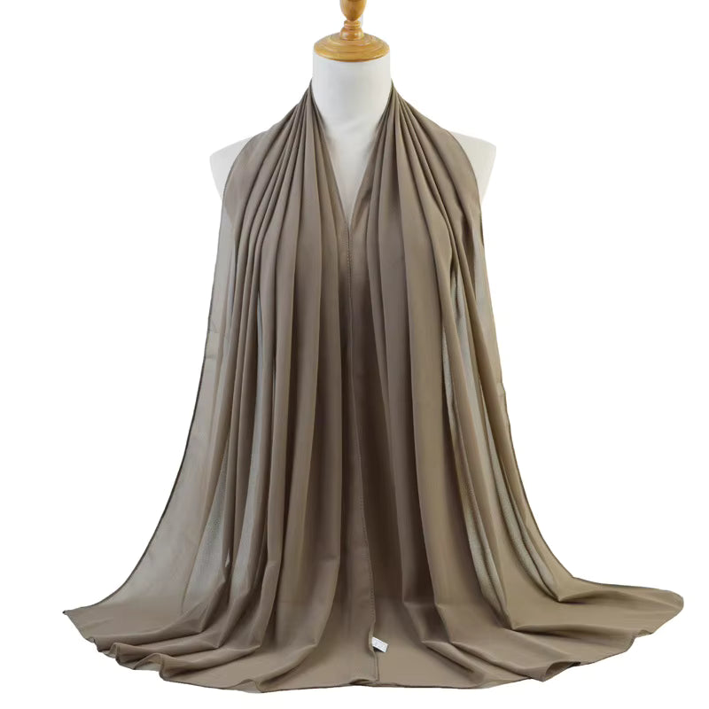 Coming soon Schal Hijab Damen – Kopftuch Weicher, eleganter Kopfschal Chiffon | 20 Farben | 70 × 175 cm