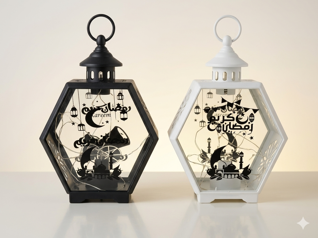 فانوس رمضان يغني مع ضوء أهلاً أهلاً يا رمضان USB/يعمل بالبطارية موديل 1962