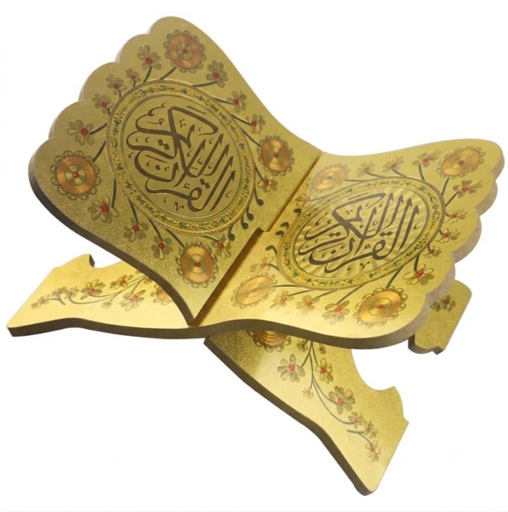 Coming soon Koran Buchständer aus Holz – Ramadan & Eid Mubarak Dekoration – 19 × 29 cm