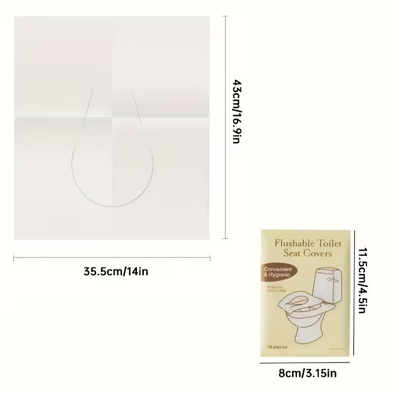 10 Stücke Toilettenbezüge für Hajj, Reise, öffentliche Toiletten, Krankenhäuser und Hotel