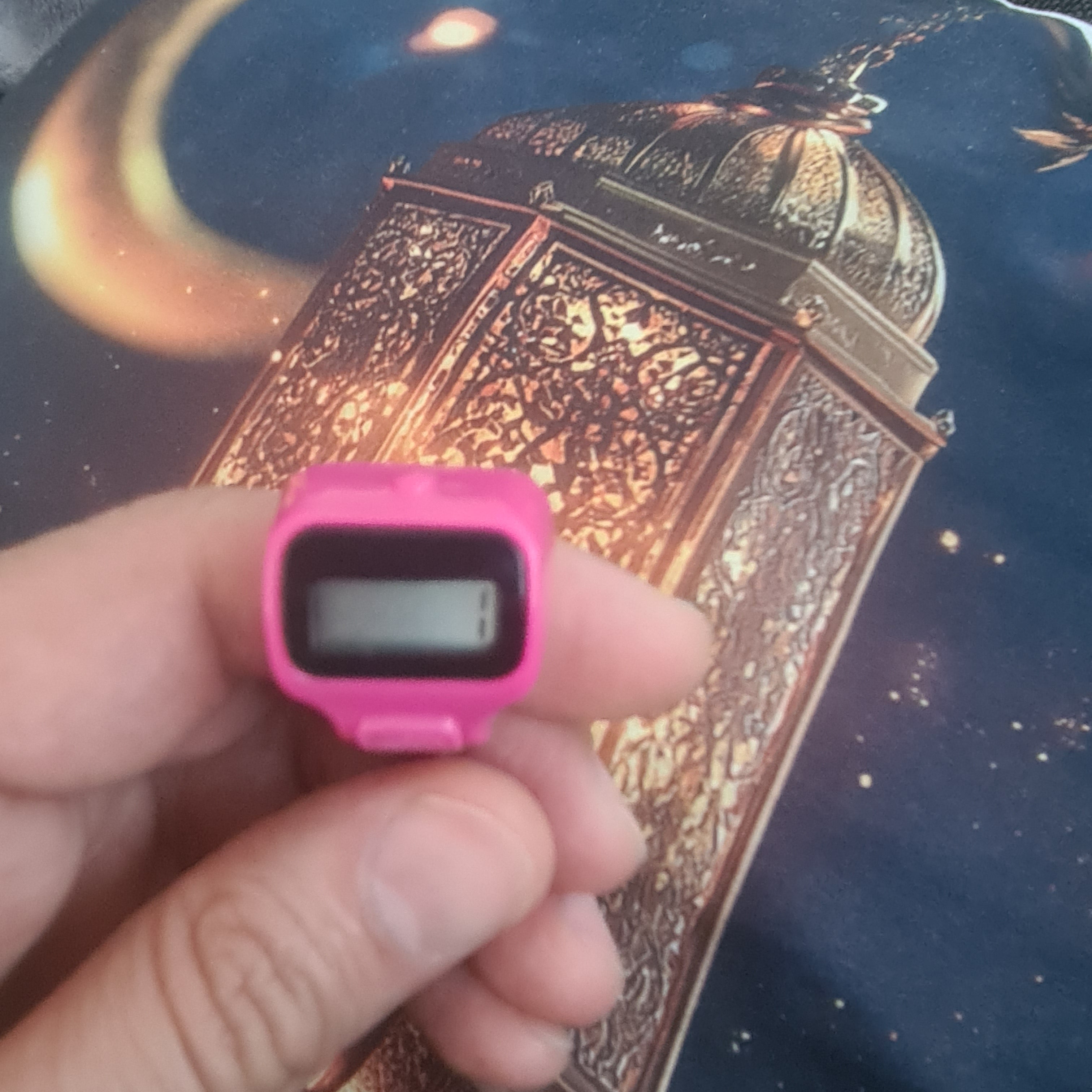 3 Stücke Digitaler Fingerringzähler mit LED Quick Fit, Klicker, Tasbih, Sport, Zikr gemischt Farben