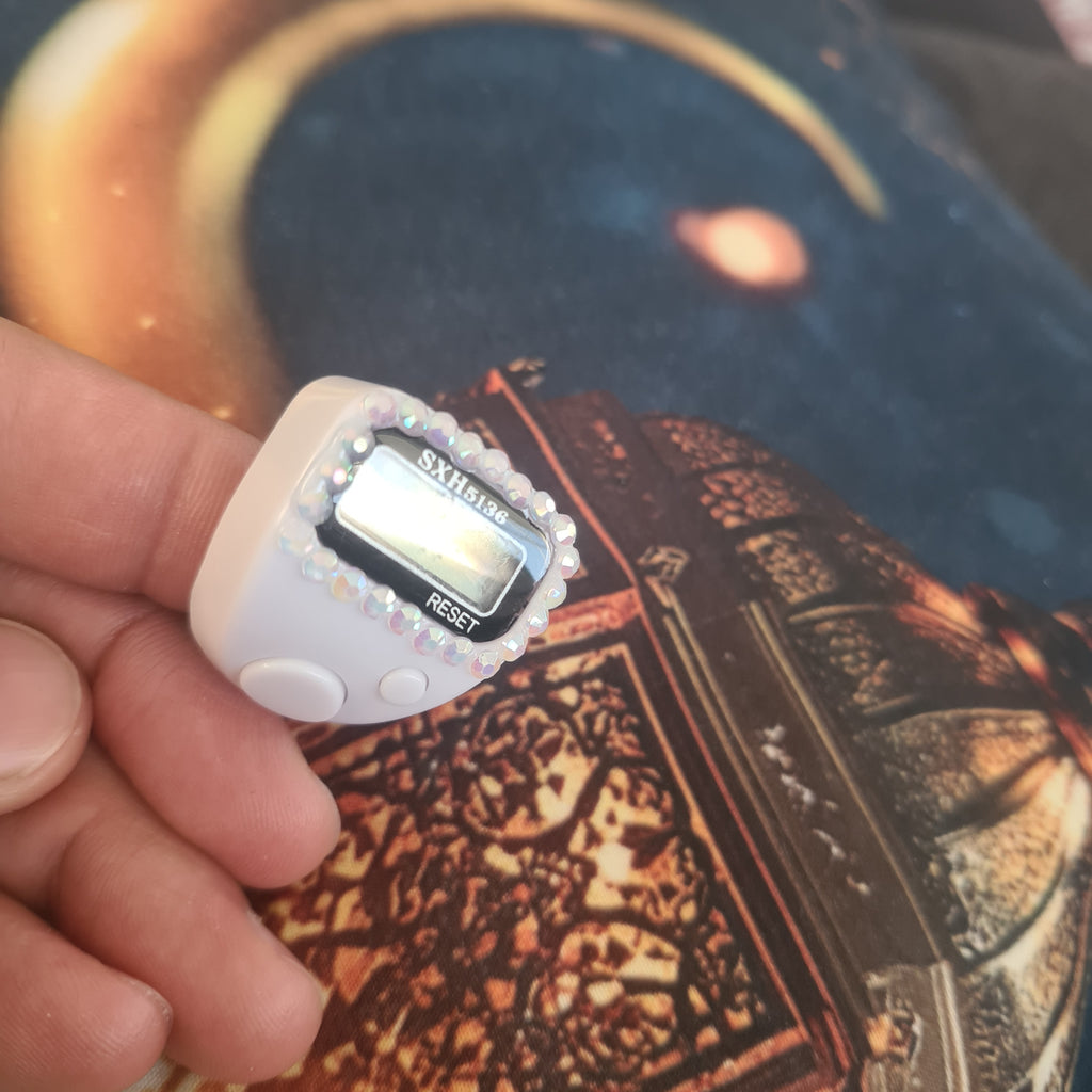 3 Stücke Digitaler Fingerringzähler mit LED Quick Fit, Klicker, Tasbih, Sport, Zikr gemischt Farben