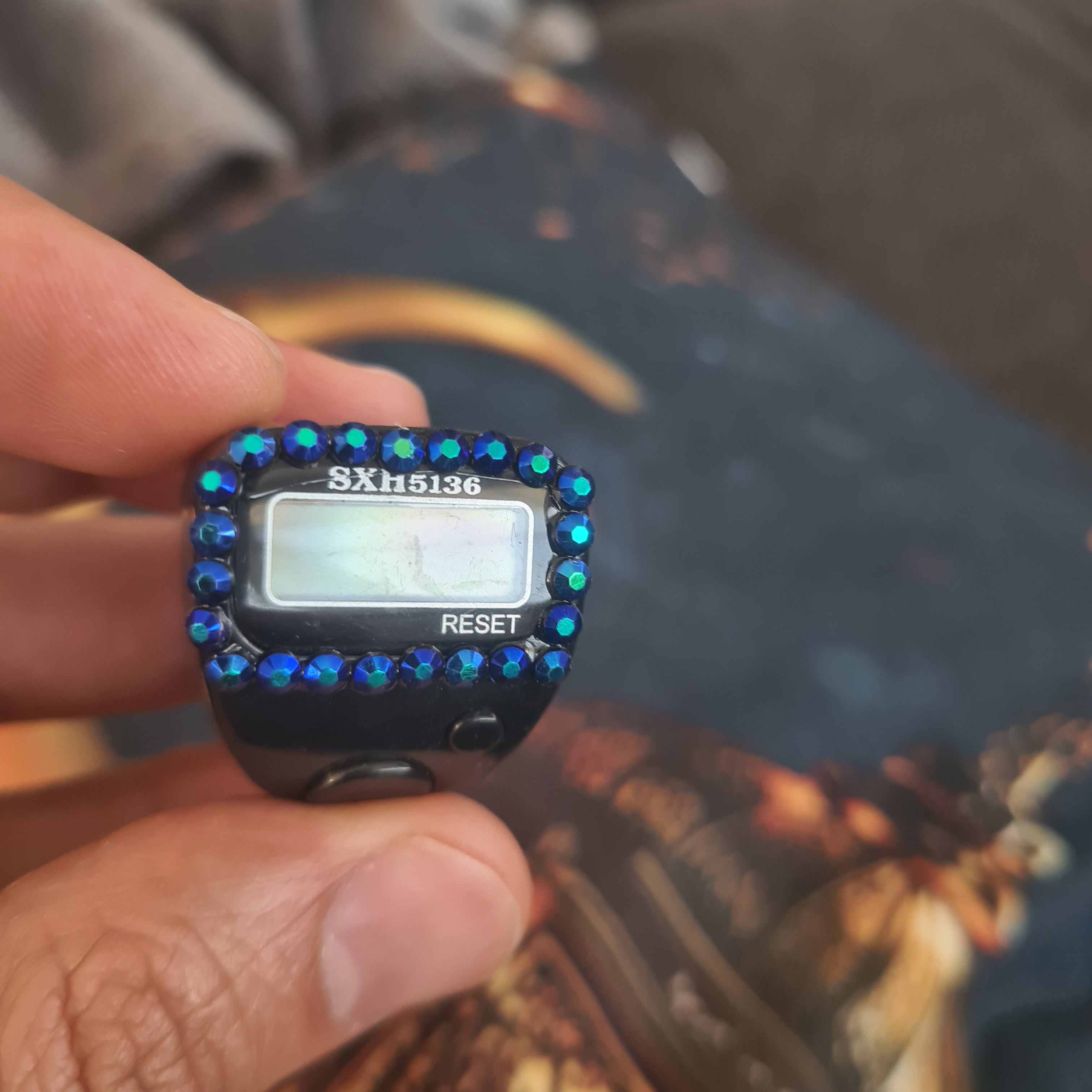 3 Stücke Digitaler Fingerringzähler mit LED Quick Fit, Klicker, Tasbih, Sport, Zikr gemischt Farben