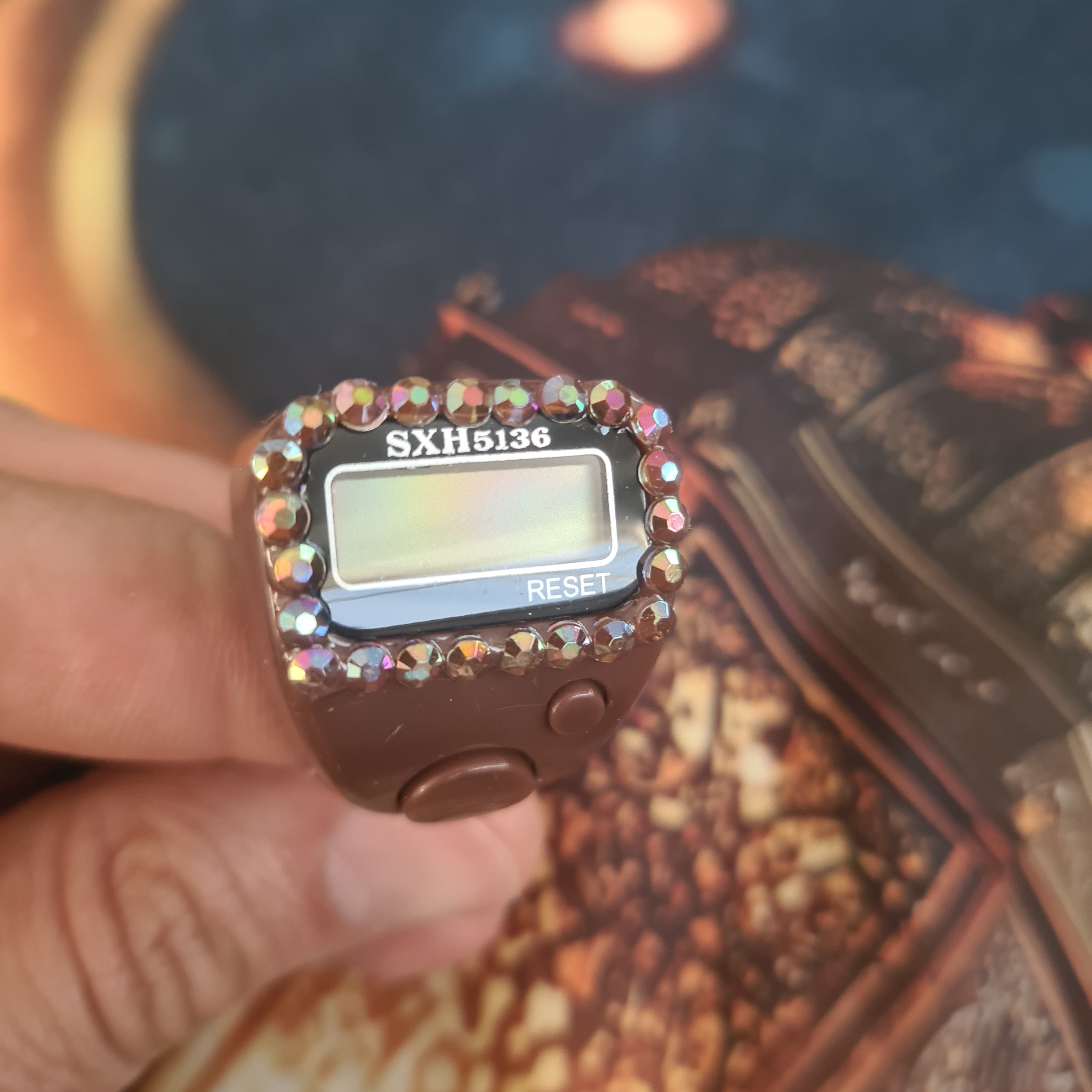 3 Stücke Digitaler Fingerringzähler mit LED Quick Fit, Klicker, Tasbih, Sport, Zikr gemischt Farben