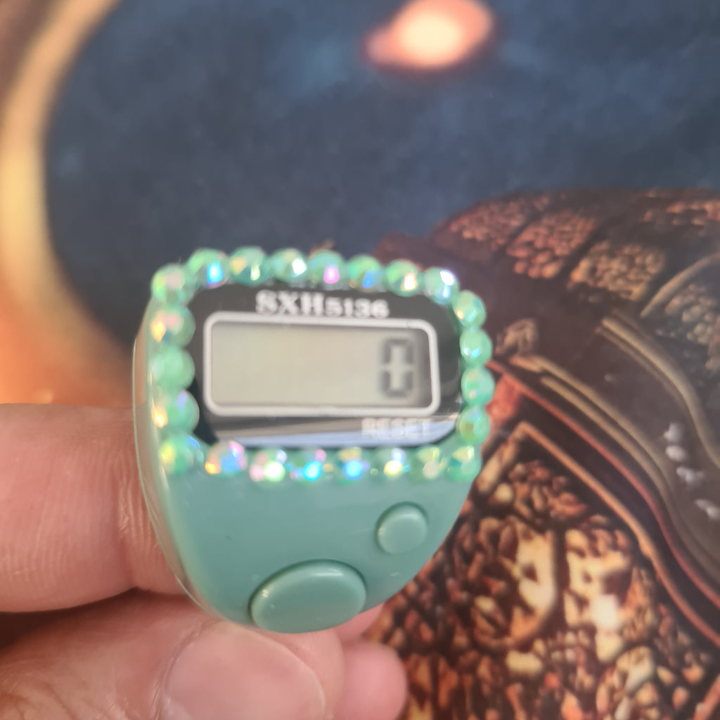 3 Stücke Digitaler Fingerringzähler mit LED Quick Fit, Klicker, Tasbih, Sport, Zikr gemischt Farben