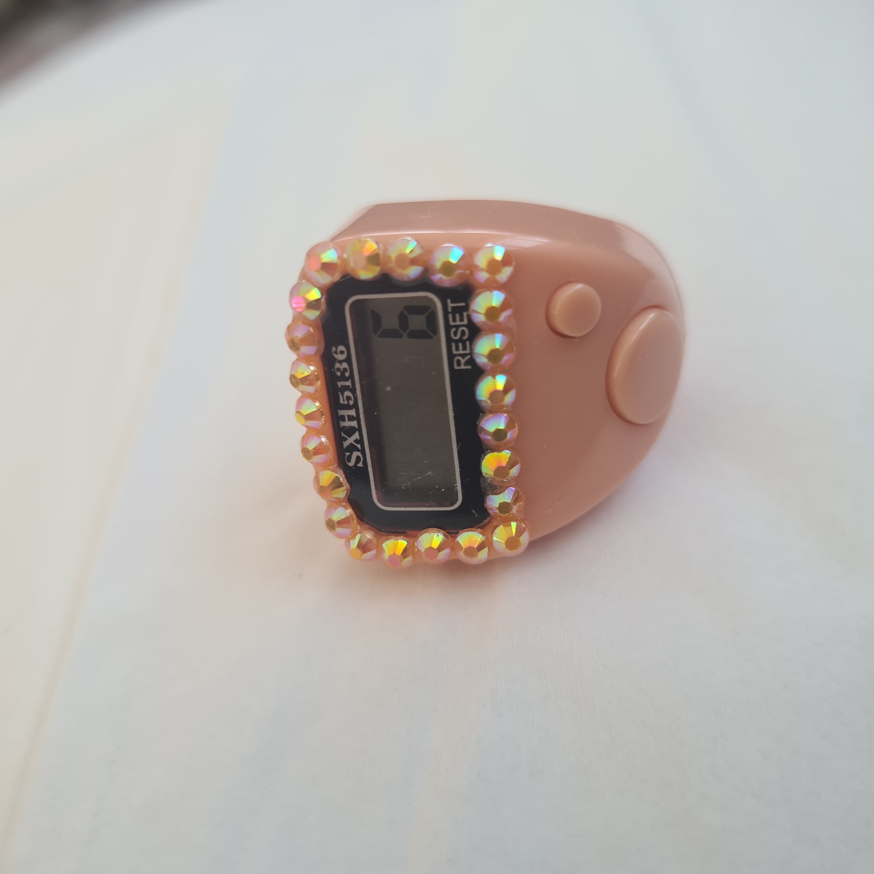 3 Stücke Digitaler Fingerringzähler mit LED Quick Fit, Klicker, Tasbih, Sport, Zikr gemischt Farben