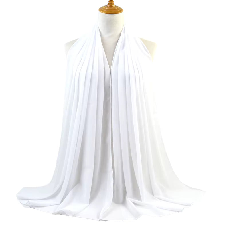Coming soon Schal Hijab Damen – Kopftuch Weicher, eleganter Kopfschal Chiffon | 20 Farben | 70 × 175 cm