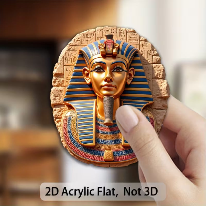 Ägyptischer Pharao Magnetischer Kühlschrankmagnet 2D Acryl Magnet ägyptischen