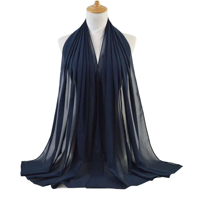 Coming soon Schal Hijab Damen – Kopftuch Weicher, eleganter Kopfschal Chiffon | 20 Farben | 70 × 175 cm