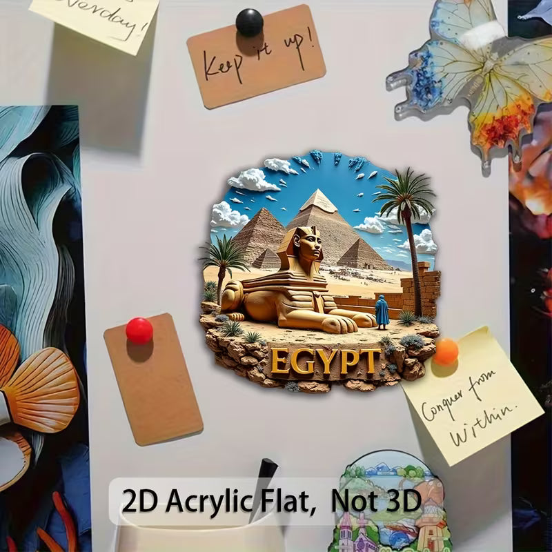 Ägyptischer Pharao Magnetischer Kühlschrankmagnet 2D Acryl Magnet ägyptischen