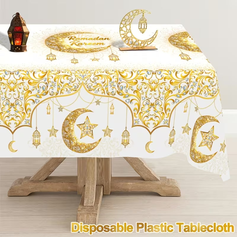 Ramadan Plastiktischdecke, Tischdeko