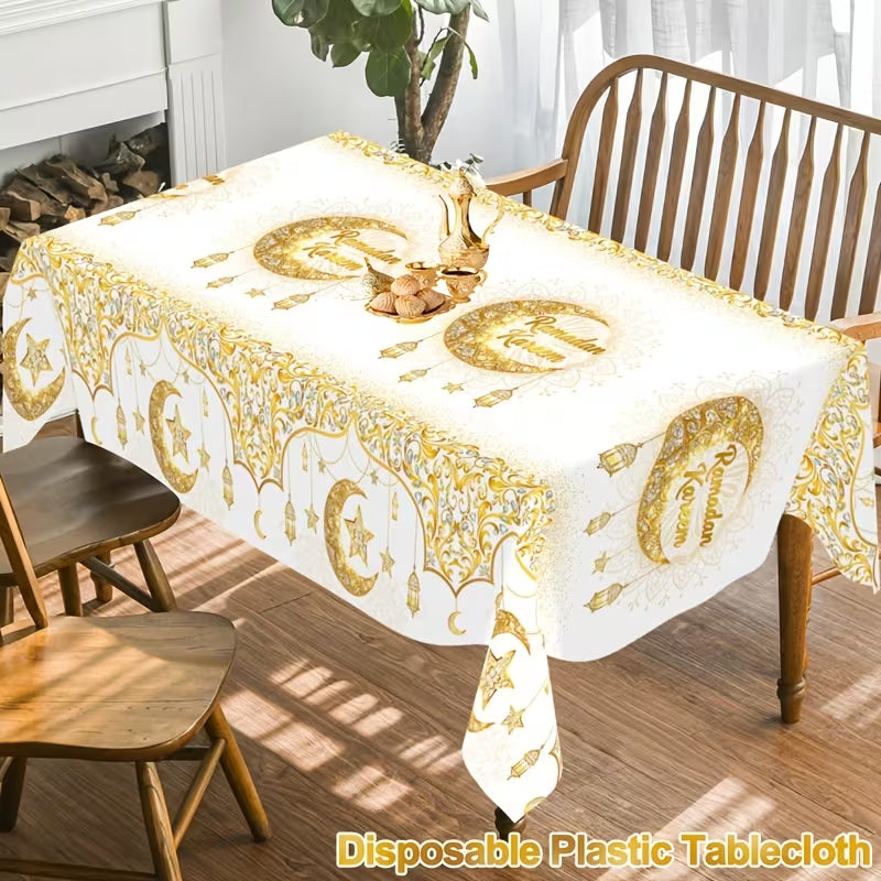 Ramadan Plastiktischdecke, Tischdeko