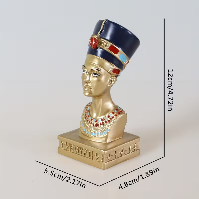 Ägyptische Figur Königin Nefertiti, Einzigartiges Geschenk, Reisesouvenir, Luxuriöse