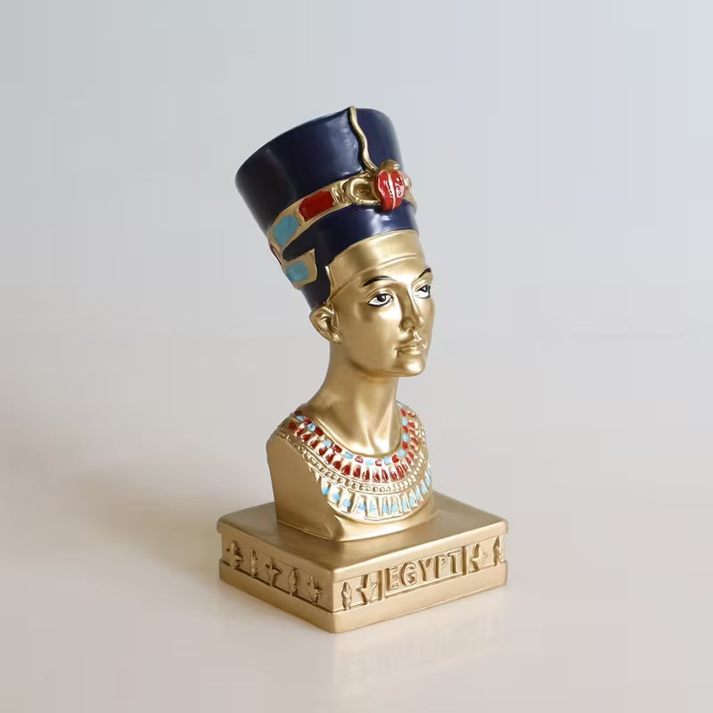 Ägyptische Figur Königin Nefertiti, Einzigartiges Geschenk, Reisesouvenir, Luxuriöse