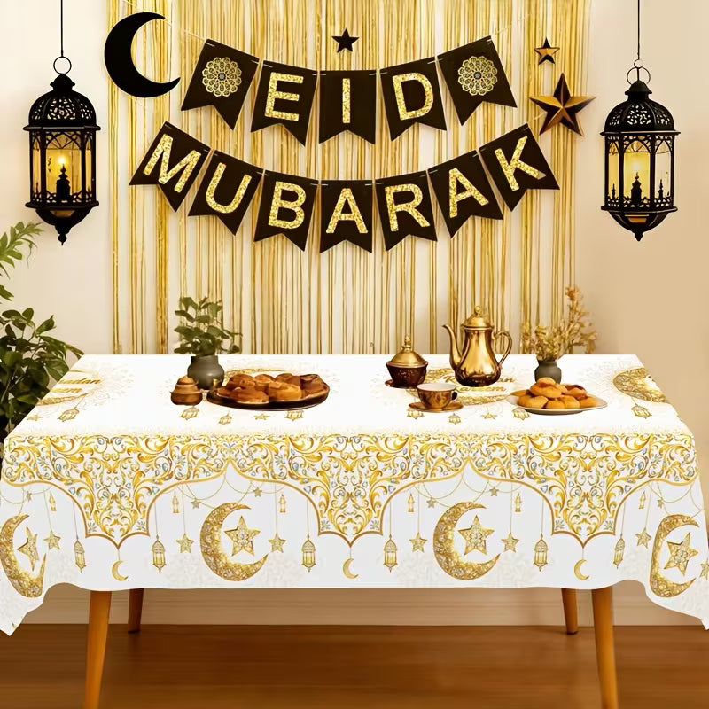 Ramadan Plastiktischdecke, Tischdeko