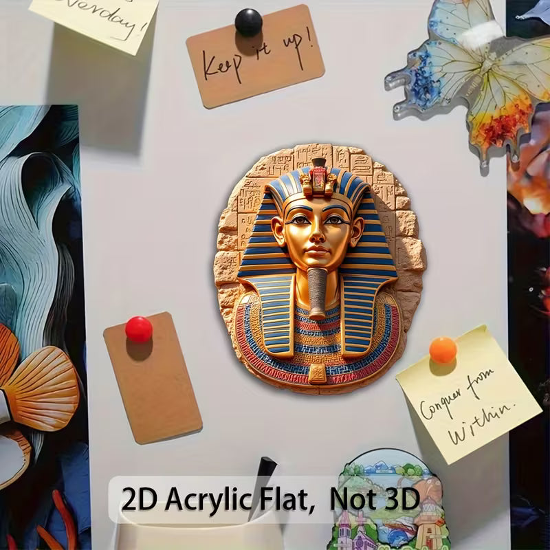 Ägyptischer Pharao Magnetischer Kühlschrankmagnet 2D Acryl Magnet ägyptischen