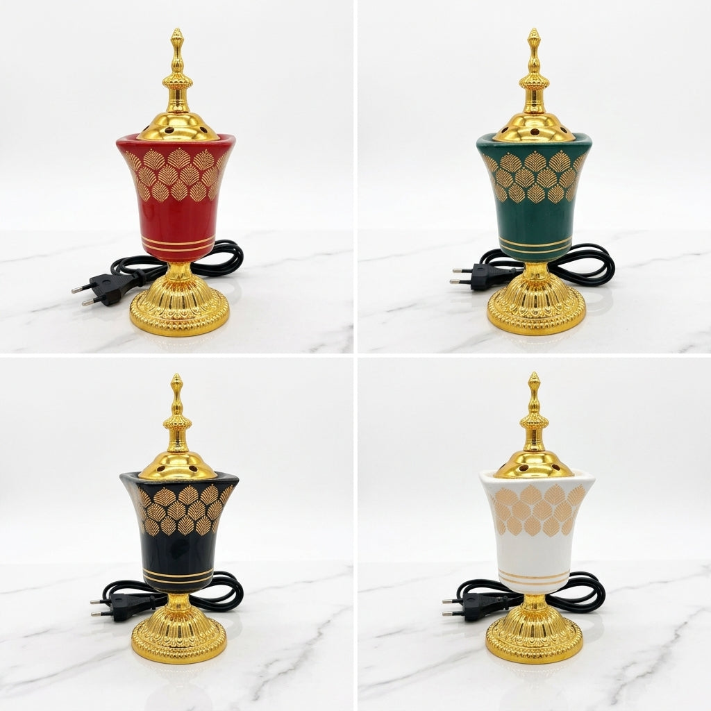 Coming soon Elektrisches Räuchergefäß für Weihrauch & Bakhoor – Luxus Orientalische Räucherschale