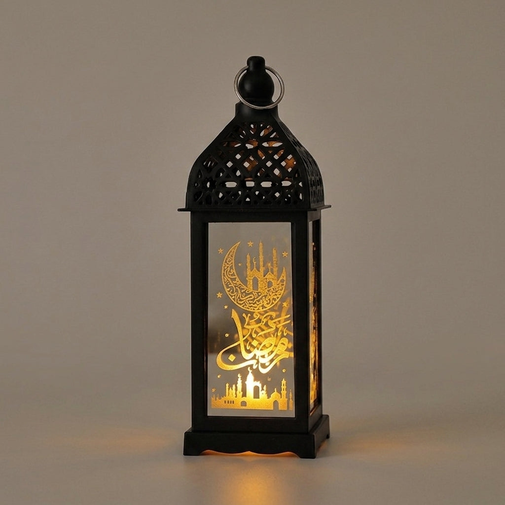 Coming soon Ramadan Lantern LED EID Mubarak – Decorative Moon & Star Lantern – 23 cm