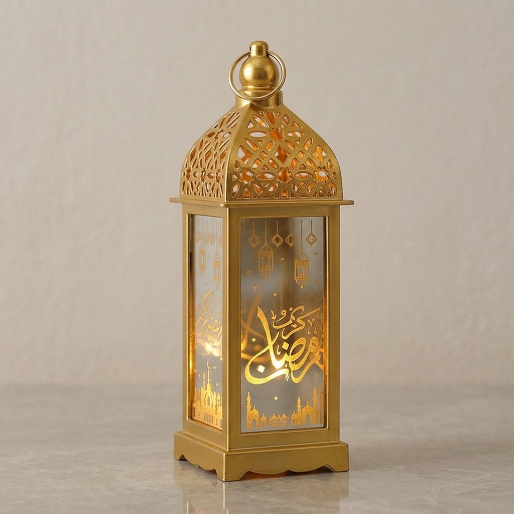 Coming soon Ramadan Lantern LED EID Mubarak – Decorative Moon & Star Lantern – 23 cm