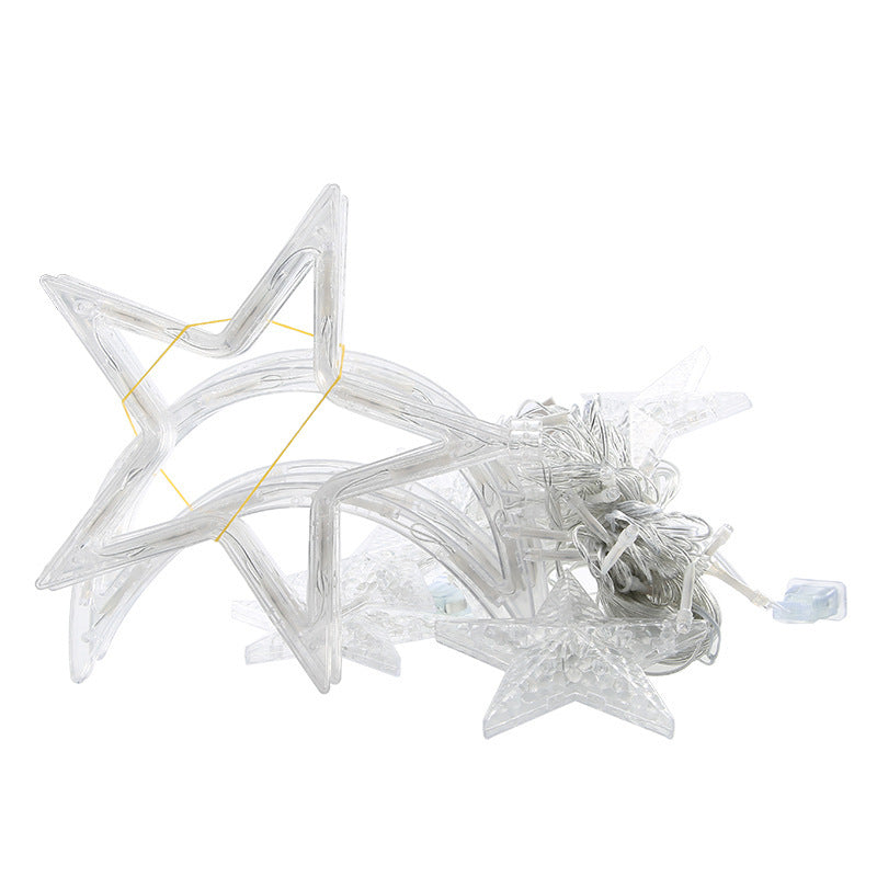 قريباً: سلسلة إضاءة رمضان (نجوم وهلال) LED بطول 350 سم مع جهاز تحكم عن بعد – IP44 – لون أبيض دافئ 3000 كلفن – زينة لعيد الميلاد ورمضان