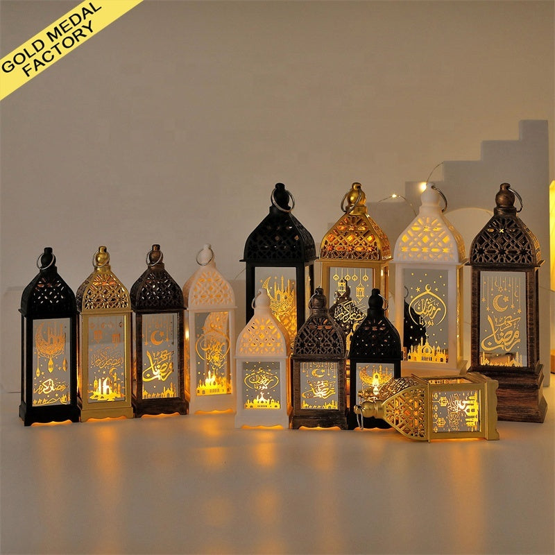 Coming soon Ramadan Laterne LED EID Mubarak – Dekorative Mond & Stern Laterne – 23 cm