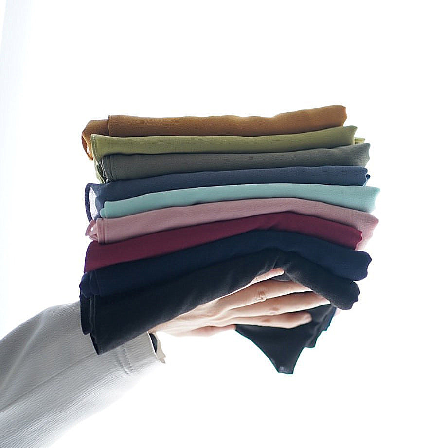 Coming soon Schal Hijab Damen – Kopftuch Weicher, eleganter Kopfschal Chiffon | 20 Farben | 70 × 175 cm