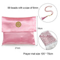 Muslimischer Gebetsteppich mit Gebetsperlen Stoff-Tasche,Prayer Matte