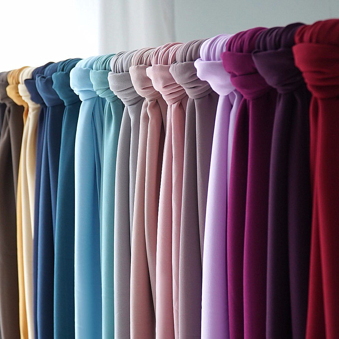 Coming soon Schal Hijab Damen – Kopftuch Weicher, eleganter Kopfschal Chiffon | 20 Farben | 70 × 175 cm