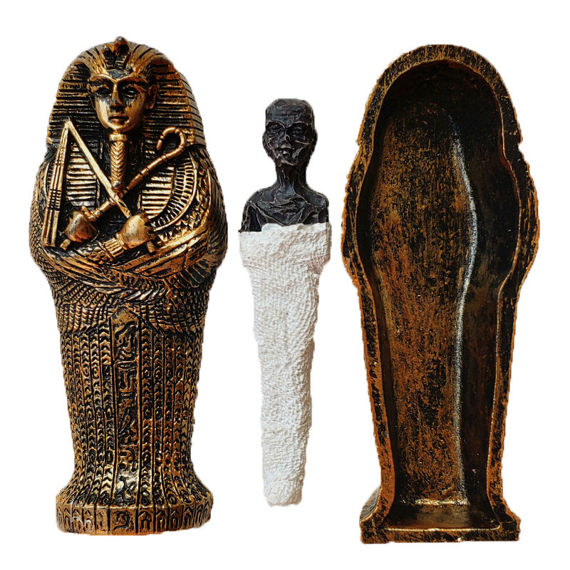 Altes Ägypten Mumie Pharao Sarkophag Figur Kleopatra für Dekorationen