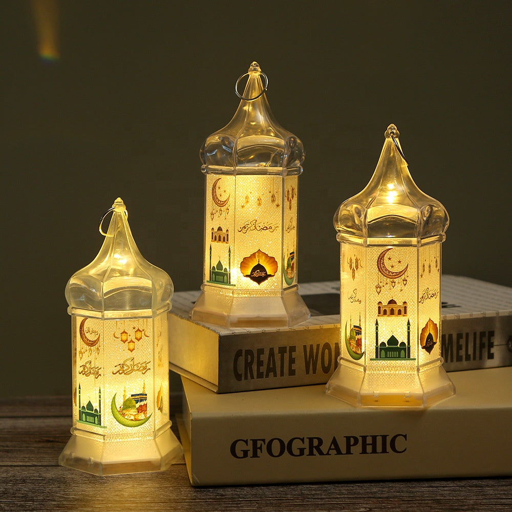 Coming soon Orientalische Ramadan Laterne mit LED-Kerze – Islamische Dekolaterne für Eid Mubarak, Ramadan