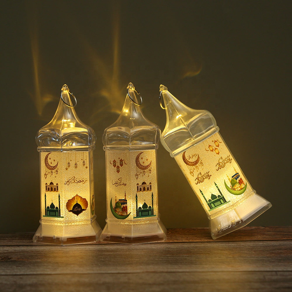 Coming soon Orientalische Ramadan Laterne mit LED-Kerze – Islamische Dekolaterne für Eid Mubarak, Ramadan