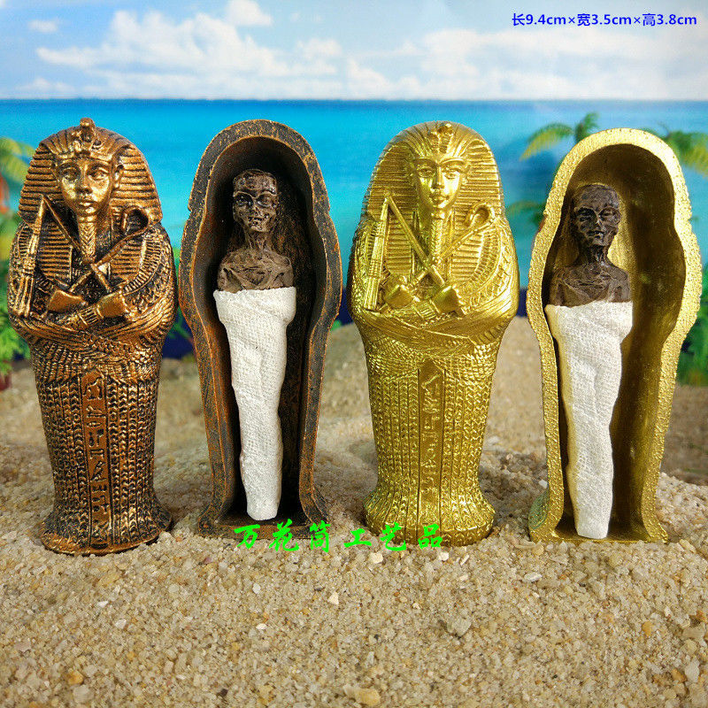 Altes Ägypten Mumie Pharao Sarkophag Figur Kleopatra für Dekorationen