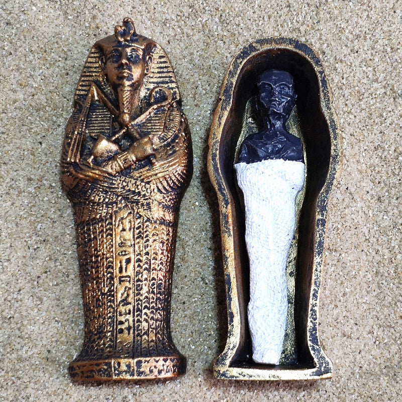 Altes Ägypten Mumie Pharao Sarkophag Figur Kleopatra für Dekorationen
