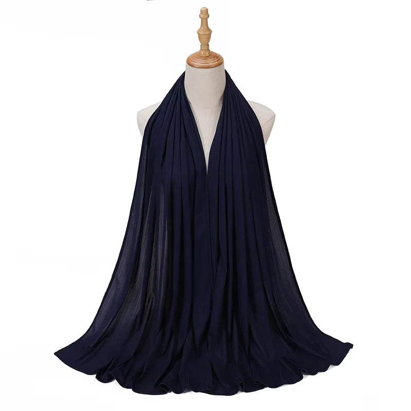 Coming soon Premium Kuwaiti Hijab Schal Kopftuch– Glänzend, Gerippt & Atmungsaktiv