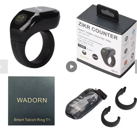 Smarter APP-Fingerringzähler Sibha, Tasbih Austauschbarer Ring Bluetooth