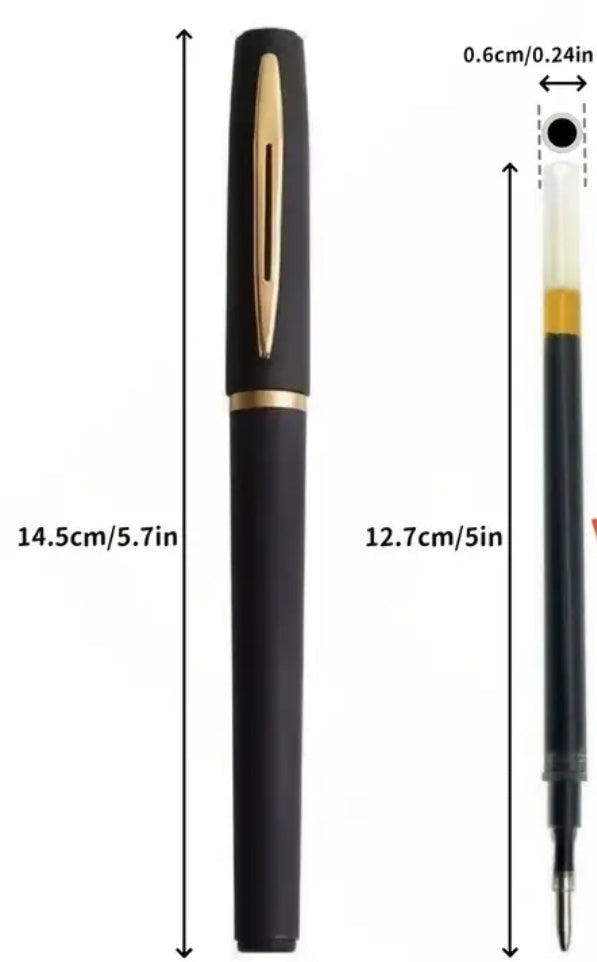 Schwarze Gelstifte, Großvolumige Gelstifte, 0,7 mm Breite Spitze, Ideal für Geschenk, Geschäft, Büro Unterschriften Stift
