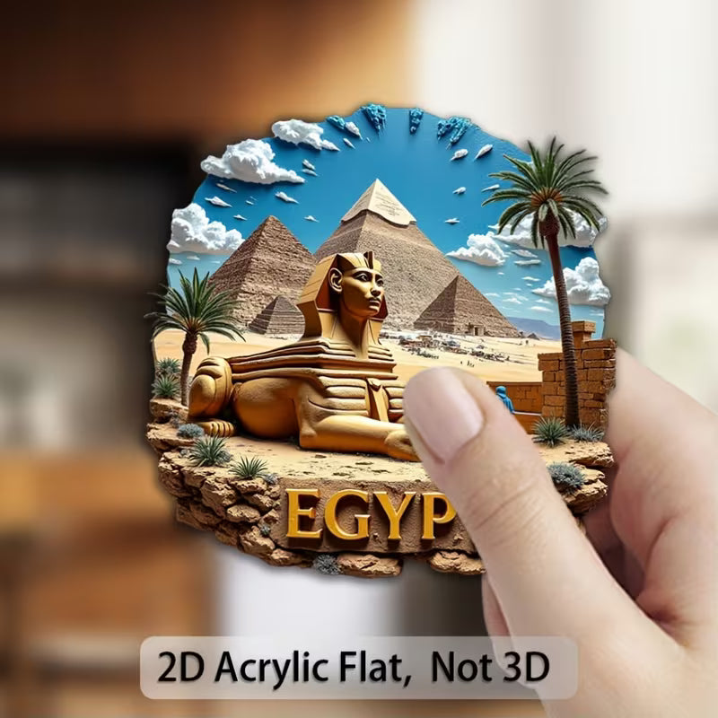 Ägyptischer Pharao Magnetischer Kühlschrankmagnet 2D Acryl Magnet ägyptischen
