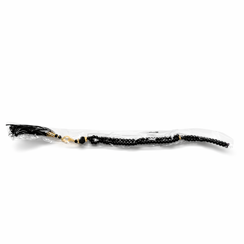 Gebetkette 99 Perlen in Geschenkbox Sibha, Tasbih