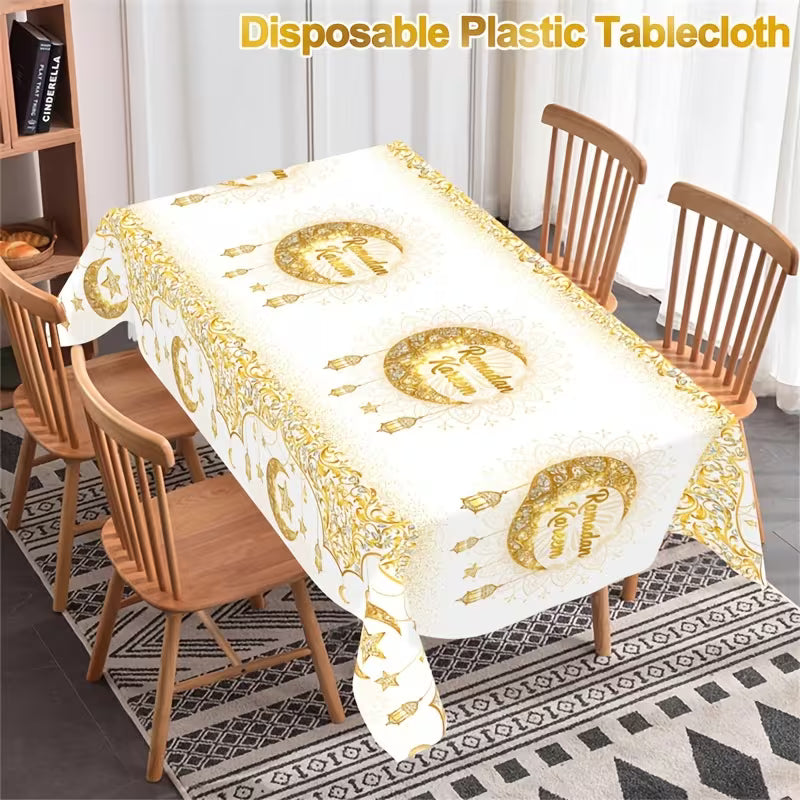 Ramadan Plastiktischdecke, Tischdeko