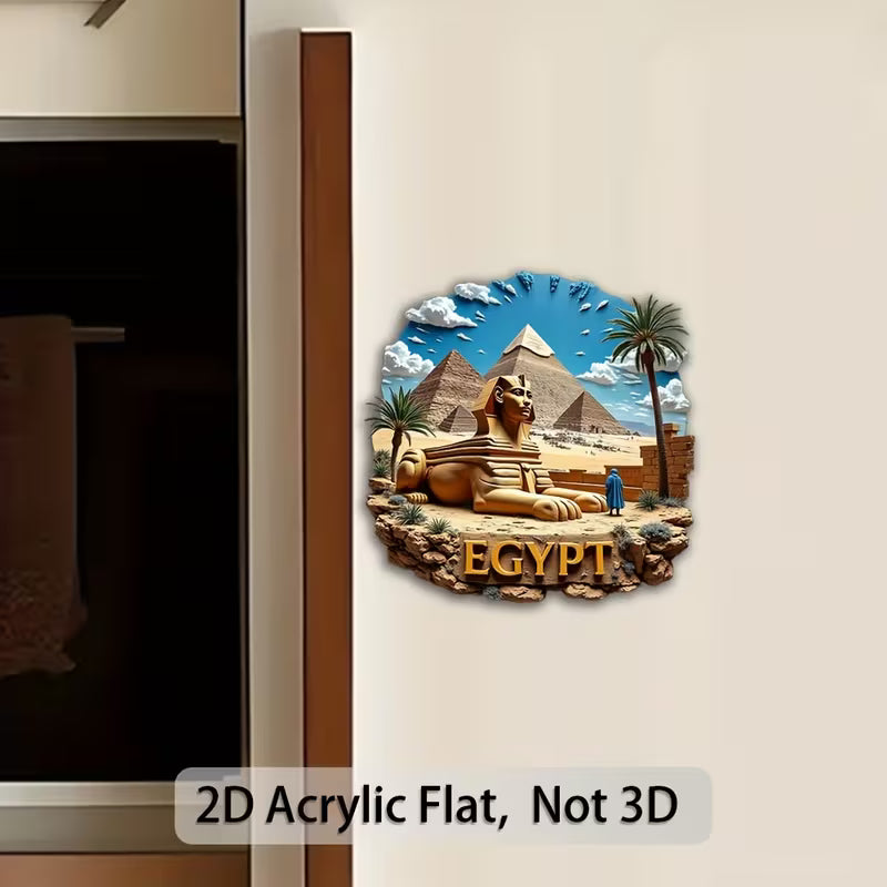 Ägyptischer Pharao Magnetischer Kühlschrankmagnet 2D Acryl Magnet ägyptischen