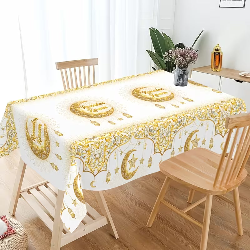 Ramadan Plastiktischdecke, Tischdeko