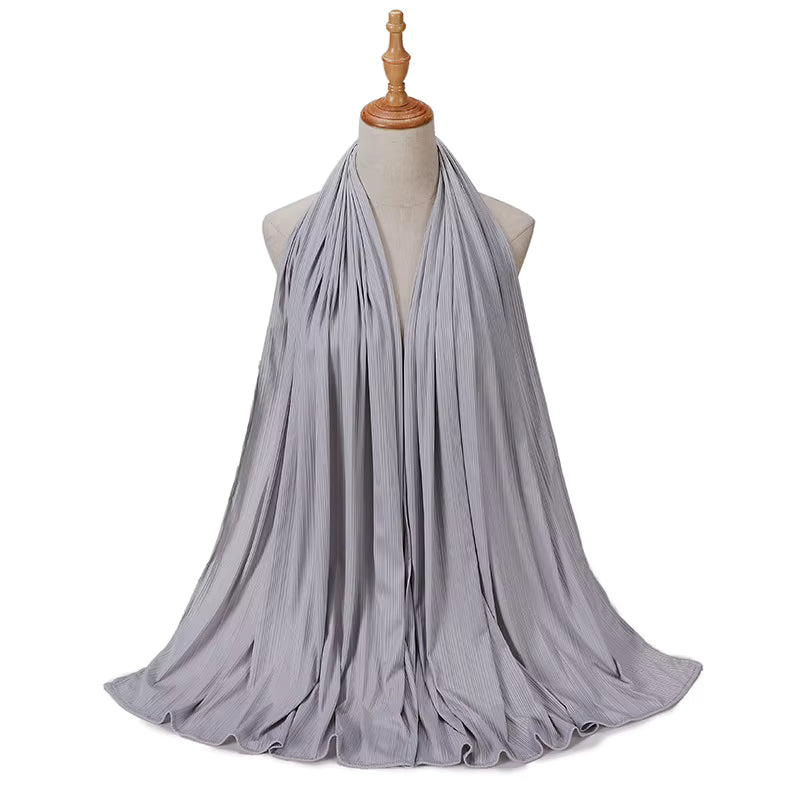Coming soon Premium Kuwaiti Hijab Schal Kopftuch– Glänzend, Gerippt & Atmungsaktiv