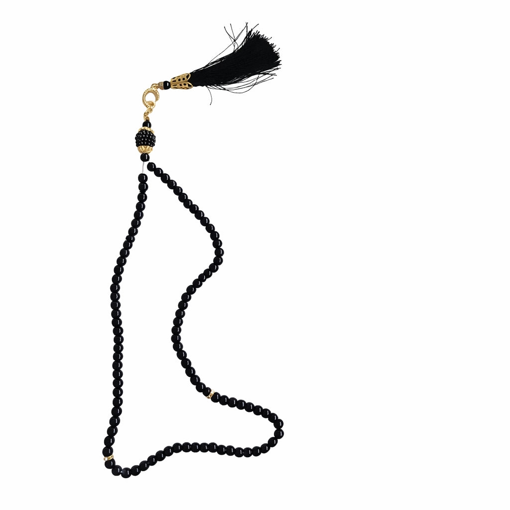 Gebetkette 99 Perlen in Geschenkbox Sibha, Tasbih