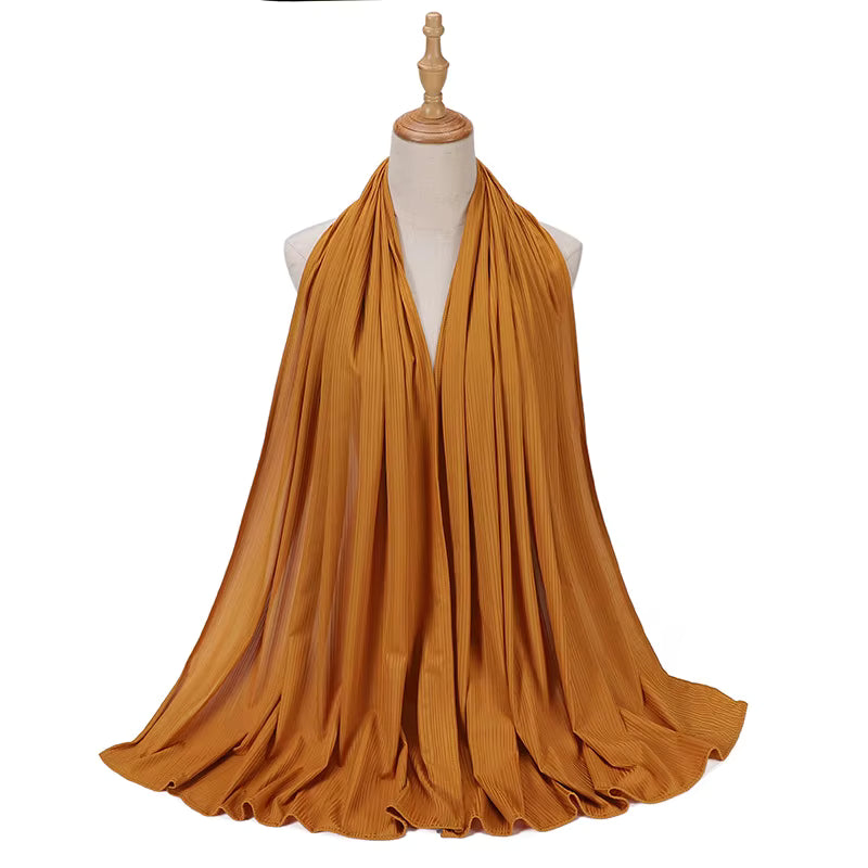 Coming soon Premium Kuwaiti Hijab Schal Kopftuch– Glänzend, Gerippt & Atmungsaktiv