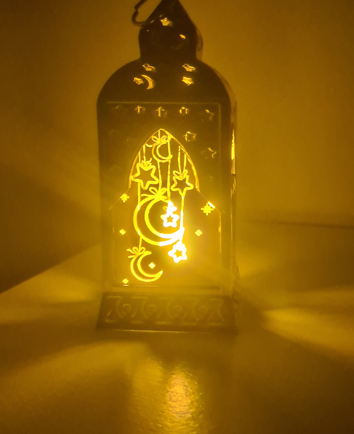 2 Stück Ramadan LED Laterne 5x13 cm